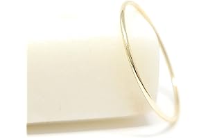 10k Solid Gold Very Thin Stacking Rings for Women (Real Gold)