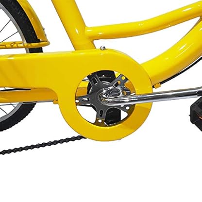 24 Zoll Dreirad für Erwachsene, 7 Gänge, 3 Räder mit Einkaufskorb für Erwachsene und ältere Menschen Outdoor Sports Stadt Vorstadt (Gelb) – Bild 8