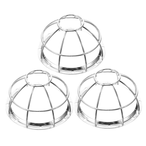 Housoutil 3 Piezas Protector para Detector de Humo de Transductor Resistente de Hierro Instalación Rápida para Oficinas y Comercios Protección contra Daños y Manipulación No Autorizada Base
