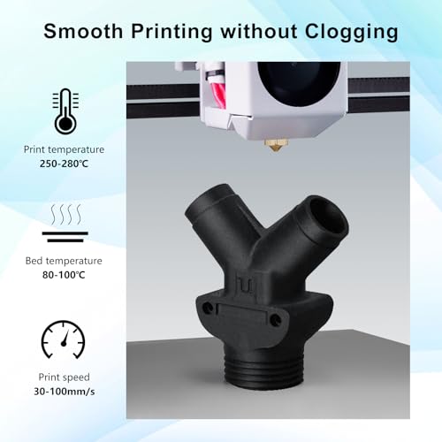 Image of IEMAI Carbon Fiber ABS Filament 1.75mm Matte Black 1KG, Enhanced-Stiffness ABS-CF 3D Printer Filament Heat & Chemical Resistant, High Dimensional Stability & Low Warpage