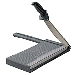 JIELISI A4 Papierschneider, Schnittleistung bis zu 10 Blatt, 12 Zoll Schnittlänge, Manuelle Guillotine-Papierschneidemaschine, Hebelschneider Schere für Papier und Fotos（Dunkelgrau）