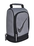 Nike Paneled Upright Insulated Lunchbox - Gray/Black, one Size