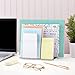 Okuna Outpost Clear Acrylic File Organizer with 2 Slots, Office Desk Paper, Mail, and Letter Sorter (9 x 5 x 7 in) - Rose Gold File Holder - Rose Gold Acrylic Desk Accessories