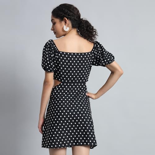 Image of Mehrang Fashion Western Dress || Stretchable Solid Sleeveles Frill Dress for Women || Western Dresses for Women || Dress for Women|| Summer Short Dresses for Women