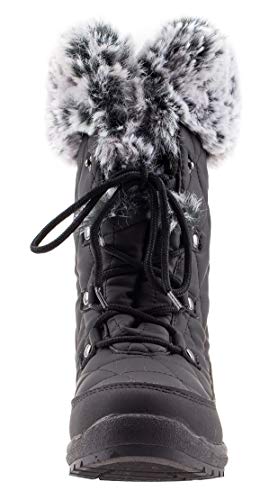 ArcticShield-Womens-Warm-Waterproof-Insulated-Comfortable-Memory-Foam-Fur-Winter-Snow-Boots-6-DM-US-Womens-Black