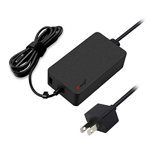 Atcuji 44W Surface Pro Charger for New Surface Pro 7 Pro 6 Pro 4 Pro 3 Pro X Go Surface Laptop Ac Adapter Microsoft 15V 2.58A 1800 44W Power Supply Ac Adapter Surface Power Cord with 5V 1A USB Port