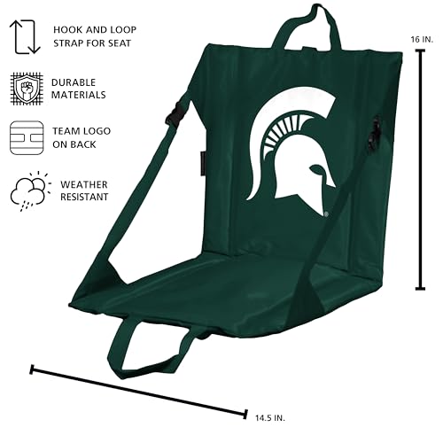 Image of Logo Brands Officially Licensed NCAA Unisex Stadium Seat, One Size, Team Color
