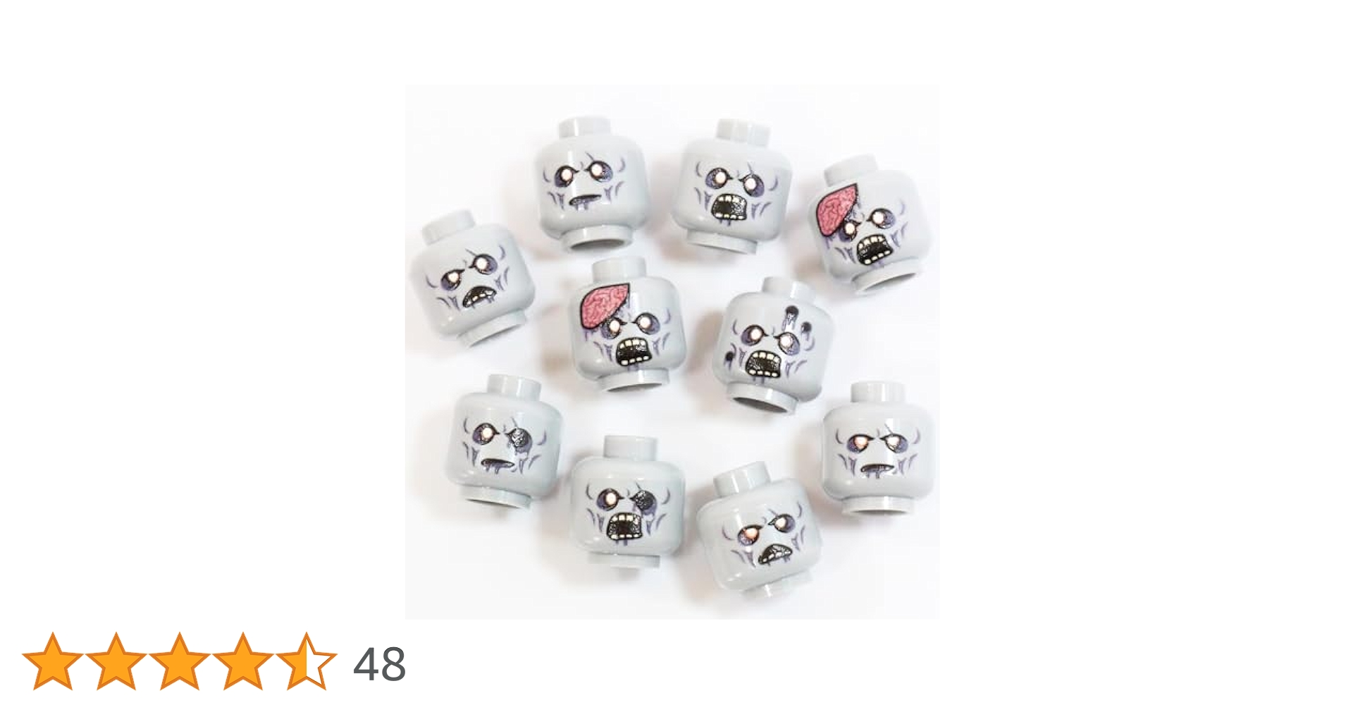 ゾンビ専用 Amazon.co.jp: BrickTactical ゾンビヘッドパック ミニフィグ用