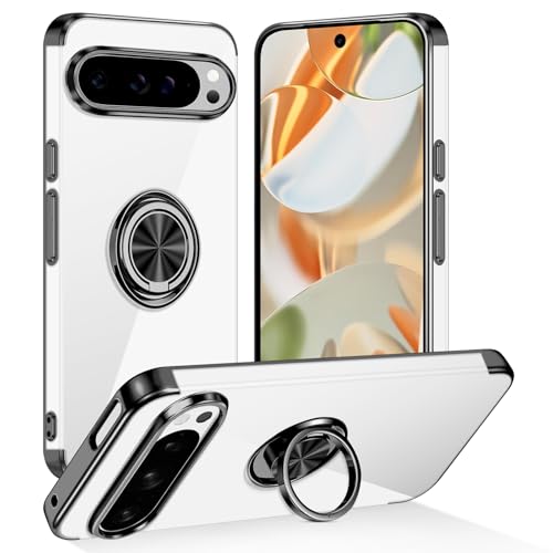 Coque Pixel 9 transparente pour regarder vos vidéos avec le support béquille intégré