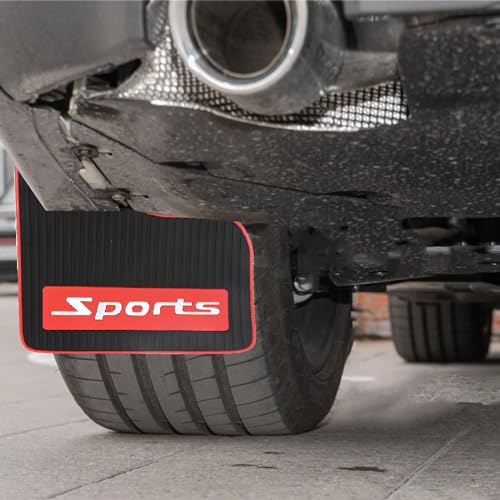 Image of 4Pcs Mini Size Mud Flaps Front & Rear Universal Car Splash Guards Soft Rubber Mudguards Replacement for Sedan Replacement for Hatchbacks
