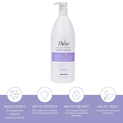 Thera Moisturizing Hand And Body Cream - Hydrating Lotion For Chapped, Fragile Skin - Lavender Scent, 32 Oz, 1 Count #TOP3