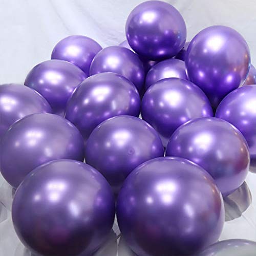 Jindal Party Products HD Metallic Finish Balloons For Birthday/Anniversary Party Decoration (Purple) Pack of 50 - Image 5 thumbnail