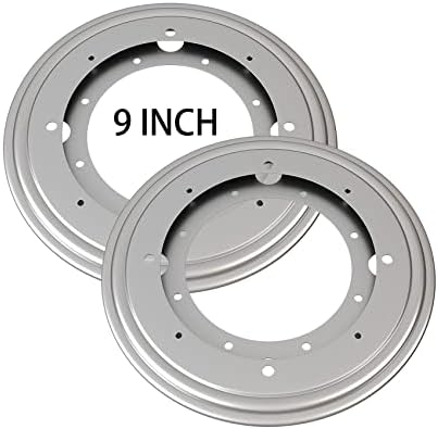 2Pack 9" Lazy Susan Hardware 5/16 Thick Turntable Bearings 750lbs Load Capacity Lazy Susan Turntable Swivel Plate Base for Rotating Table, Kitchen Storage, Serving Tray, Corner Shelves, Book Rack