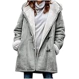 Caractéristiques : la veste polaire a une grande capuche moelleuse, à manches longues, couleur unie, sans fermeture éclair et sans fermeture à boutons et s'étend jusqu'au niveau des hanches. Facile à mettre et à enlever.