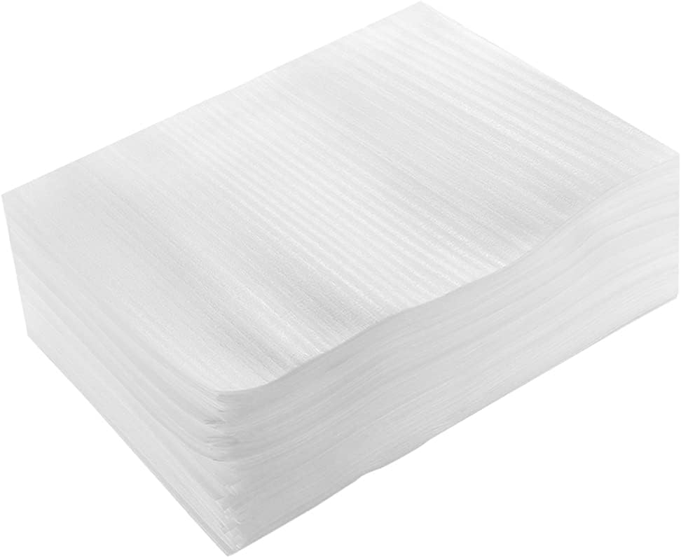 YARNOW Moving Foam Wrap 100PCS Pack Cushioning Foam Wrap Sheets Moving Supplies for Packing Storage and Shipping (15x20cm) Shipping Fragile Sheets : Office Products