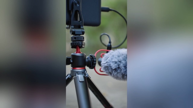 Treppiedino Mini Per Fotocamera E Smartphone - Testa A Sfera 360&deg; E Supporto Per Accessori | Portata 3 Kg, Pieghevole