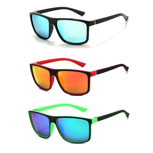 Image of Polarized Sunglasses for Men Driving Square Frame Driving