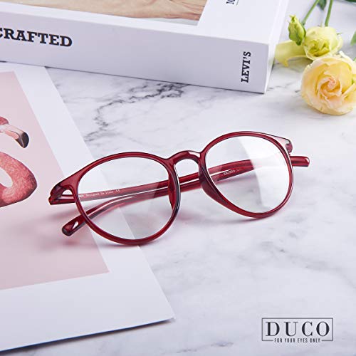 Image of DUCO Superlight Blue Light Blocking Computer Reading and Gaming Eyewear Glasses,Anti Blue Light 100% UV Protection 305