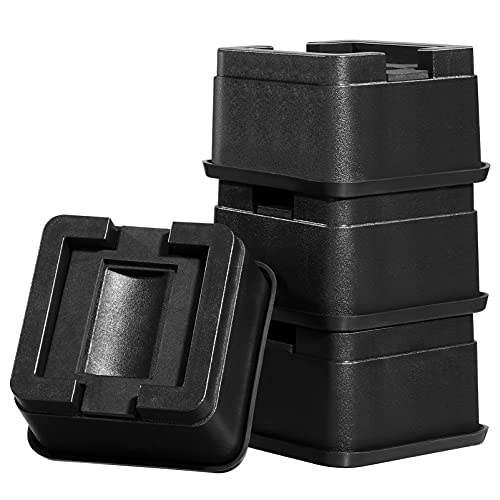 Bed Risers Furniture Table Riser: Height Lift for Chair or Desk - Adjustable Heavy Duty Risers Blocks for Sofa or Couch