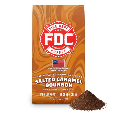 Fire Department Coffee Salted Caramel Bourbon Infused Ground Coffee - 12 oz