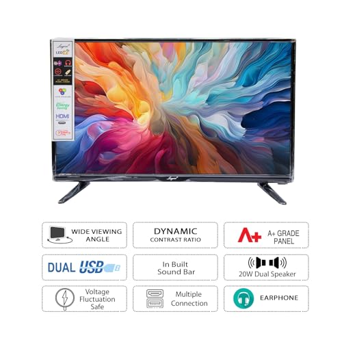 LUGOSI 24-inch LED TV, HD 1920 x 1080 Pixels, Model LU24N (Black) 2 41B0 XW+ySL