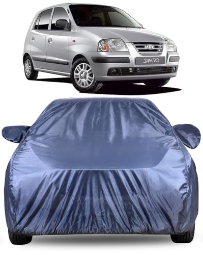 Image of Autofact Premium Car Cover for Santro 2003-2016 | All Weather Water-Resistant Full Body Car Cover | Light-Weight Triple-Stitched Outdoor Shield with UV Protection, Dustproof & Heat-Resistant