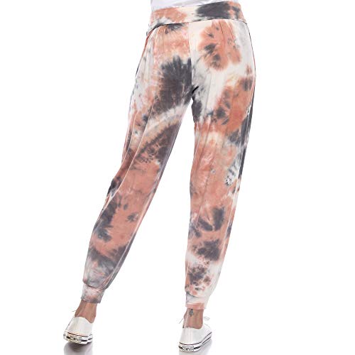 white mark Women's Tie-Dye Harem Pants with Pockets3