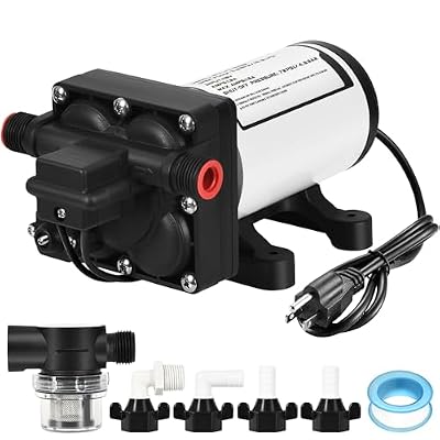 YITAHOME RV Pump, 110V AC Self-priming RV Water Pressure Diaphragm Pump 5GPM 70PSI for RV, Garden, Agricultural Irrigation, Boats, Marine, Yacht