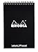 Rhodia Wirebound Notepads - Dots 80 sheets - 6 x 8 1/4 in. - Black cover