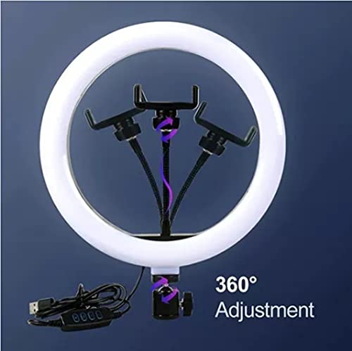 Luz Ring Light 10 Pol Led 3500/5500k Tripé Suporte Celular Youtube Tiktok Make Foto Luz de anel self