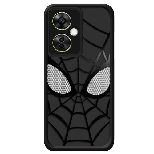 Amazon Basics Premium Matte Printed Designer Case for Oneplus Nord Ce3 Lite, HD Spidey Web Print Back Cover Case with Camera Protection, Anti-Scratch - Black - Image 7