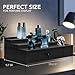 Zecela Cologne Stand Organizer for Men, 3 Tier Cologne Display Shelf with Velvet Lining Drawer and Compartments for Watch, Jewelry, Perfume Display Risers for Cologne, Great Gift for Father