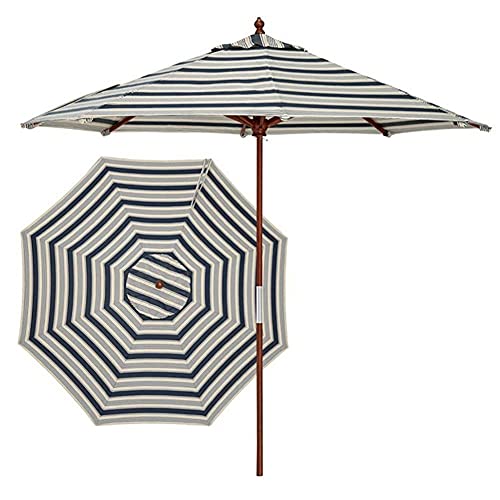 Parasol de patio haut de gamme en toile à tissage serré 9 pieds