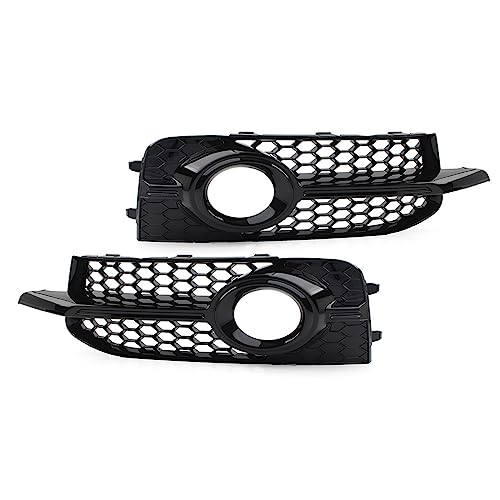 Calandre avant pour A1 8X S1 2010-2014, 1 paire de grilles d'antibrouillard noir nid d'abeille