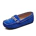 Produktbild GPF-fei Boy-Schuh Girls Schuhe Loafers Schuhe Single Schuh Peas Schuhe Metallic Leder Feder Lazy Schuhe Comfortable Fashion Breathable Leisure,Green,25