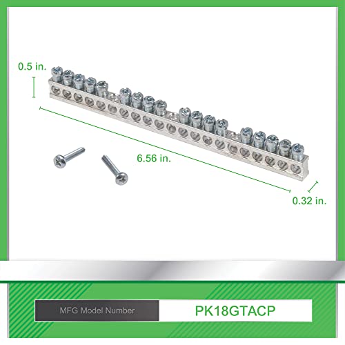 Kit de puesta a tierra Square D PK18GTACP de 18 terminales para cuadro eléctrico 2