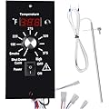 Digital Thermostat Kit Compatible with Traeger Pellet Grills BAC200 BAC388 BAC389 BAC382 Replacement Parts with LED Display Temperature Control Panel & 7" RTD Temperature Sensor Probe BAC236 BAC283