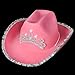 Rhode Island Novelty Child Pink Cowboy Hat with Blinking Tiara