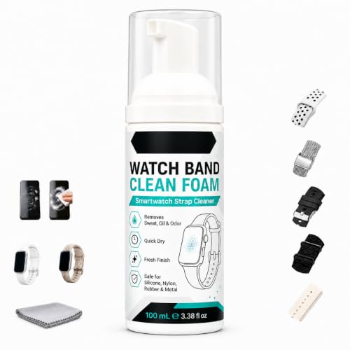 Gentle Active Foam Watch Strap Cleaner Removes Sweat, Oil &