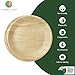 Charity Leaf Disposable Palm Leaf 9" Round Plates (50 pieces) Bamboo Like Serving Platters, Disposable Boards, Eco-Friendly Dinnerware For Weddings, Catering, Events 2