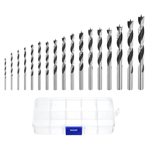 Foret à pointe ronde acier au carbone 3 à 12 mm pour perçage précis de plastique et bois
