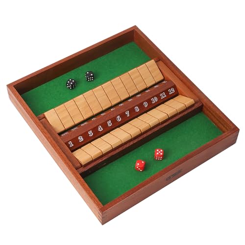 Juego de Mesa Shut The Box de Madera para 2 Jugadores miniatura 1