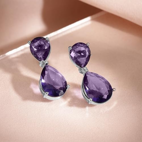 Image of Rubans Necklace Set Rhodium Plated Crystal Studded Jewellery Gift for Women & Girls