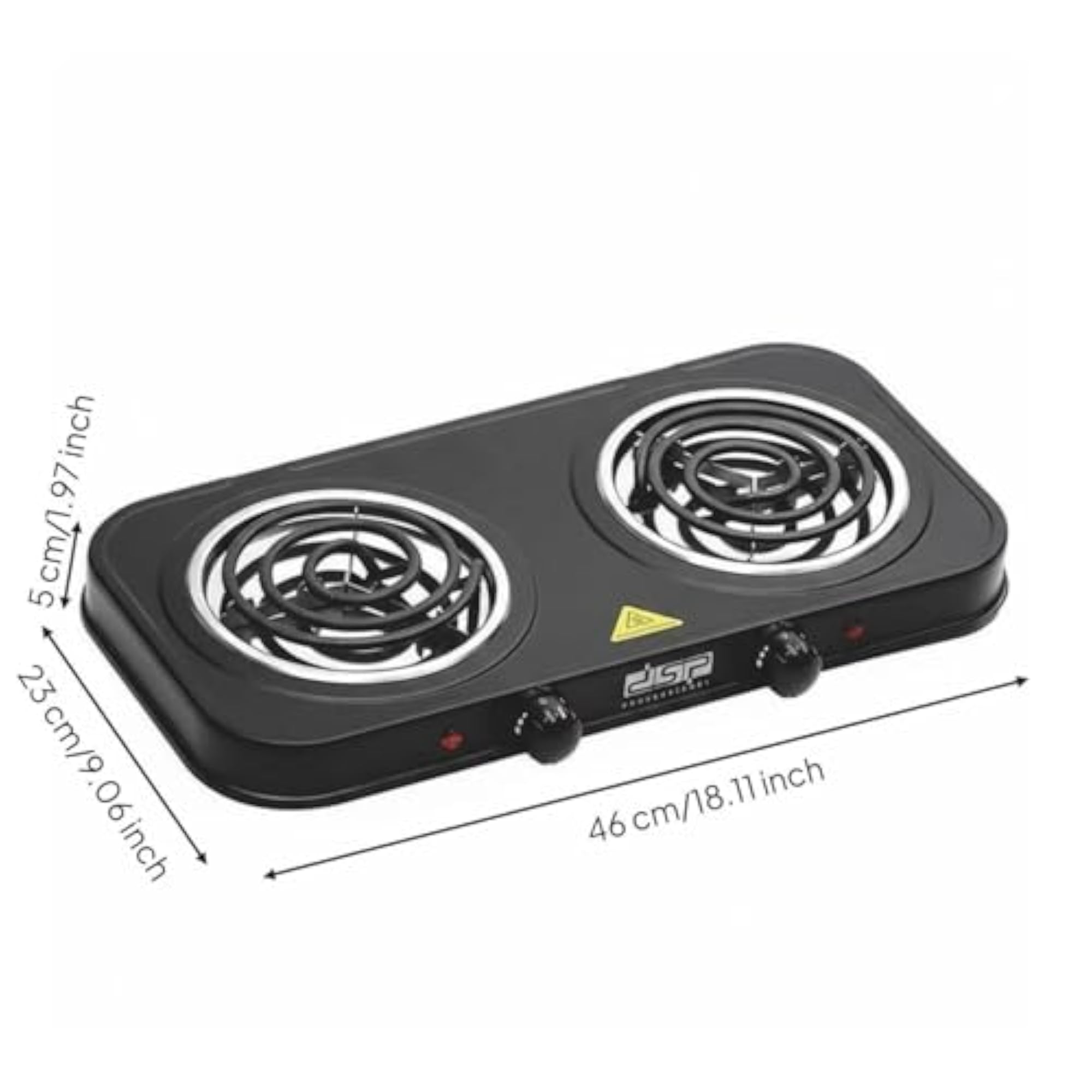 Double Burner Electric Cooktop High Power