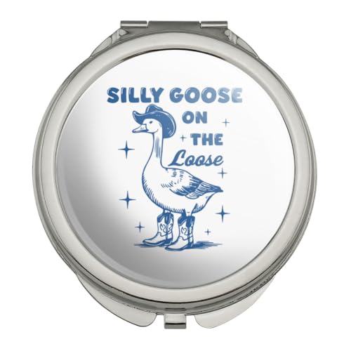 GRAPHICS & MORE Silly Goose on The Loose Compact Travel Purse Handbag Makeup Mirror
