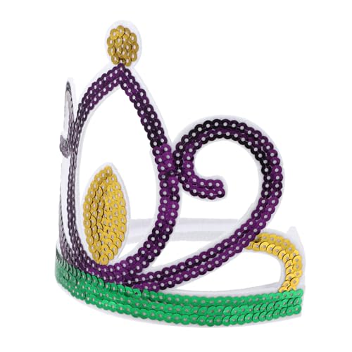 FRCOLOR Couronne Anniversaire à Paillettes Accessoire Pour Cheveux De Fête -tête Décoratif Pour Adultes
