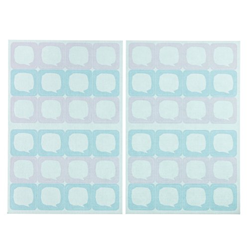 ゆにねーむ 洗濯 タグ に貼る シール フキダシP 24ピース×2シート UN-269