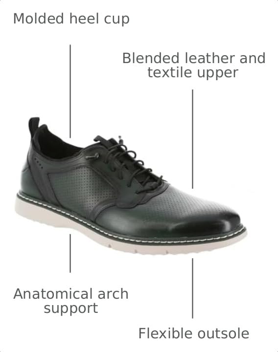 Image of Stacy Adams Men's, Sync Plain Toe Elastic Lace Oxford