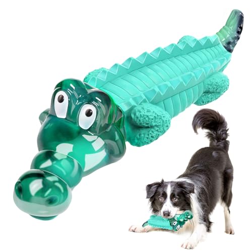 Image of Fuufome Dog Chew Toys, Indestructible for Aggressive Medium & Large Dogs | Teeth Cleaning, Long Lasting Fun, Keep Them Busy, Nylon and Rubbrer Material, Double chewing Pleasure