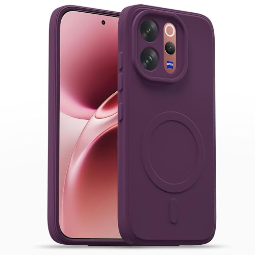 Image of Back Cover Compatible with Vivo V70 5G | MagFit Ring Design (Non-Magnetic) | Shockproof Case | Anti-Slip Grip | Raised Camera Edges | Slim Protective Case for Vivo V70 5G (Purple)
